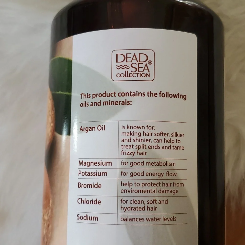 New Dead Sea collection argan mineral shampoo